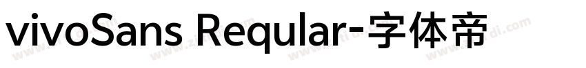 vivoSans Reqular字体转换